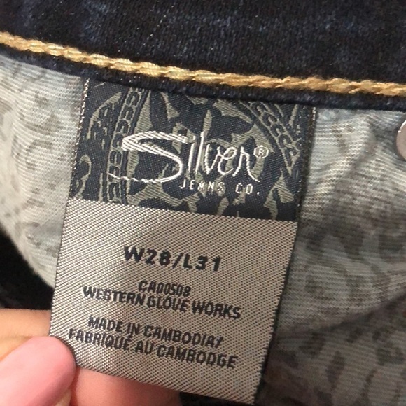 Silver Aiko Bootcut Jeans Size 28/31 EUC - Picture 7 of 12